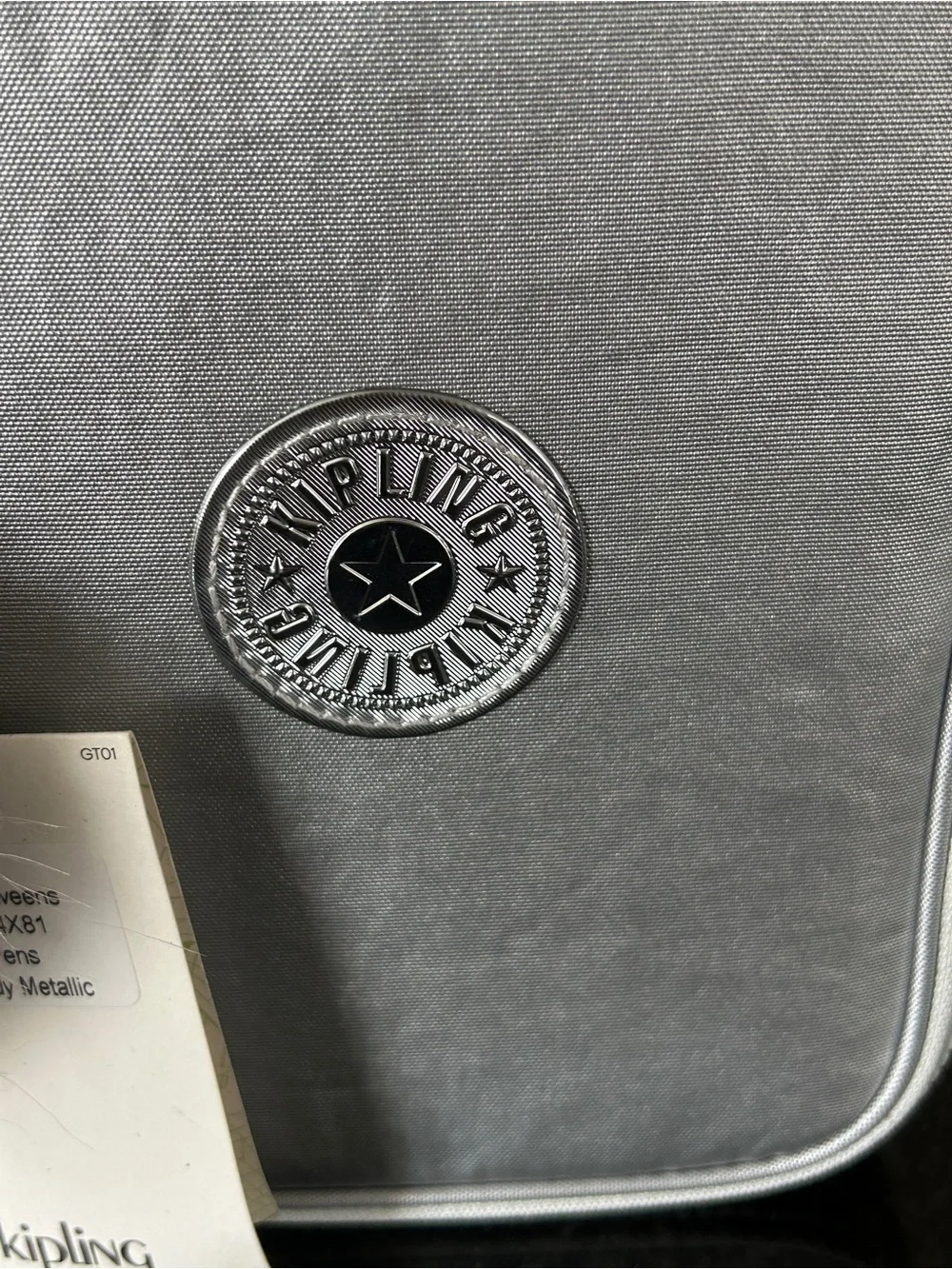 Kipling 100 Pens Case NWT Silver/Candy Metallic